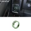 Headlight Switch Knob Trim Ring Bezel Green for Dodge RAM 1500 2010-17 Aluminum