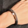 Stainless Steel Bracelet Beaded Jewelry Lion Head Cross Titanium Steel Bracelet