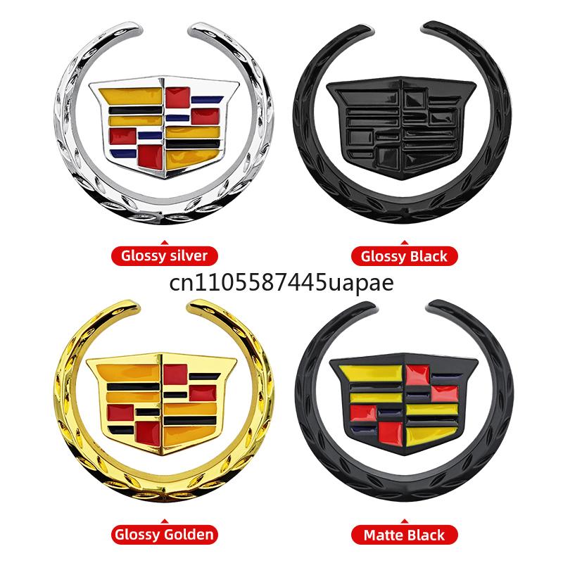 Car Body Fender Side Emblem Window Trunk Decorative metal Sticker for Cadillac ATS BLS CT6 CTS XT4 XT5 STS Escalade Deville DTS zf8