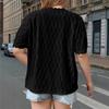 Women's Summer Short Sleeved Lace Decoration Fashionable And Elegant T-shirt Top