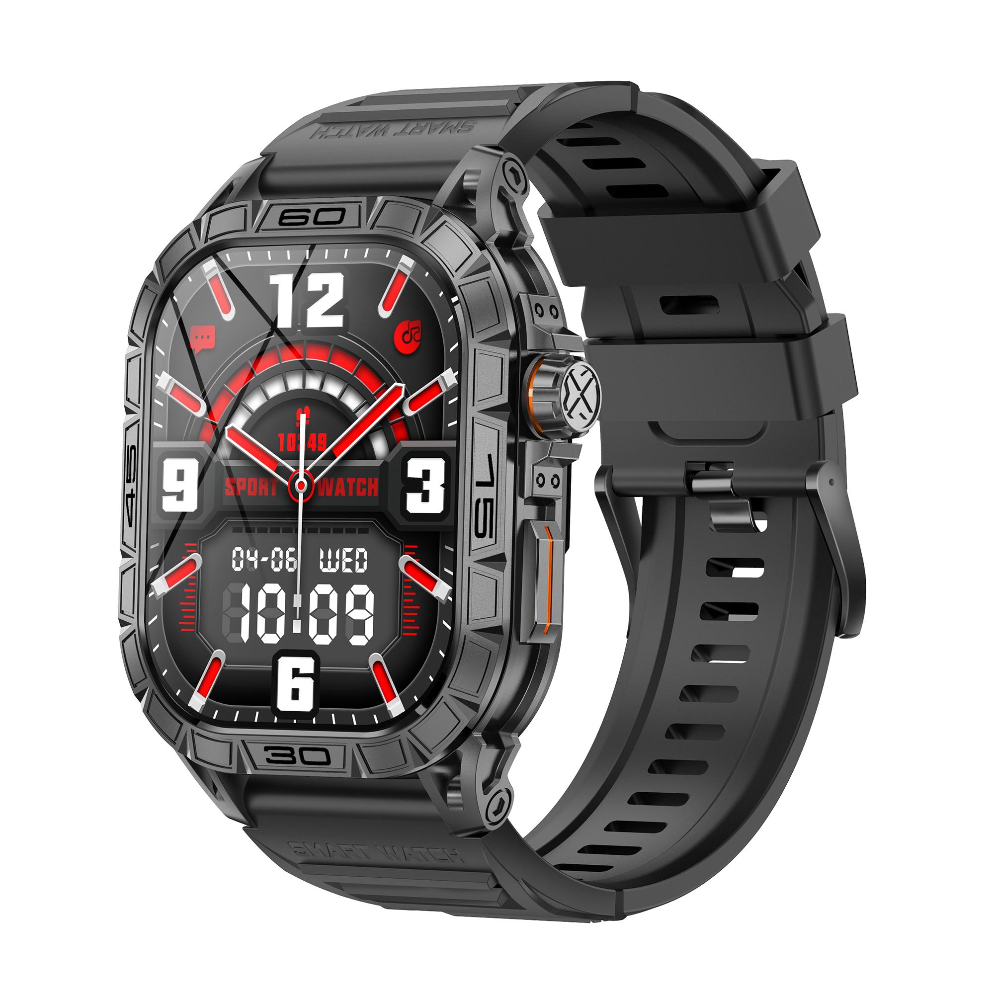 

K63 1.96 AMOLED Screen Bluetooth Call Smart Watch with Heart Rate, Blood Oxygen Monitoring