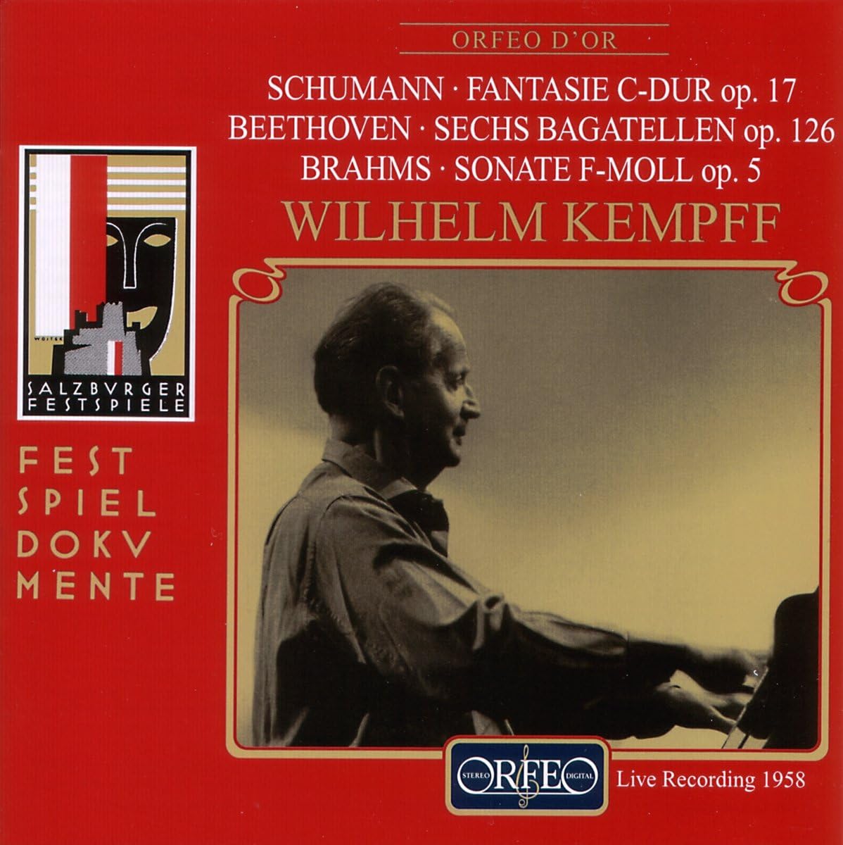 

CD V/C - Wilhelm Kempff Brahms: Piano Sonata C570011B Japan Classical Used