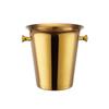 ZISIZ Luxury Hammered Champagne Ice Bucket