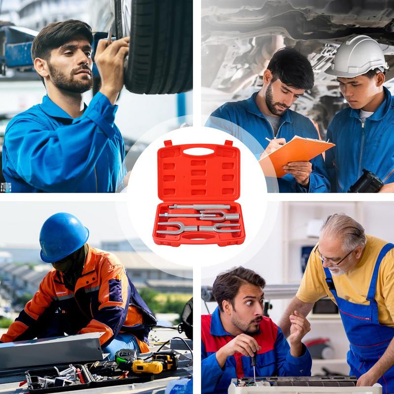 Ball Joint Remover 5X Tie Rod Removal Tool Set Fork Type Separator Kit For Auto Truck Maintenance Automotive Tool With Case