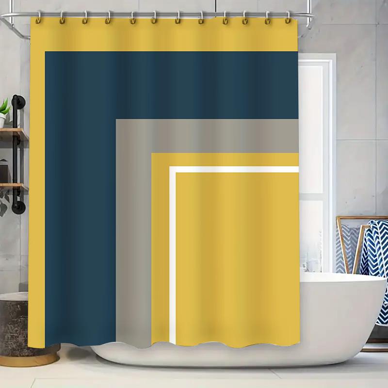 Pink Shower Curtain Home Decor Waterproof Bath Accessories Customizable Size Bright Solid Color Bathroom Curtains For Girls Room