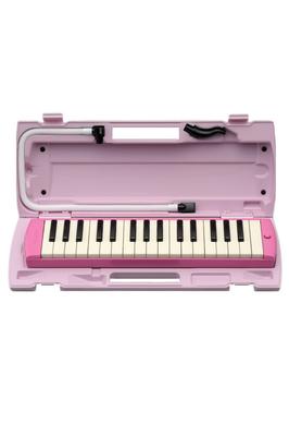 YAMAHA PIANICA Keyboard Designed with Ease of Use In Includes a Matching Colored Plastic Hard 32-key Harmonica, Pink, P-32EP. Children's Mind. Case.