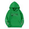 Kinder Langarm Lockerer Pullover Buchstabenaufdruck Kordelzug Kapuzen-Sweatshirt