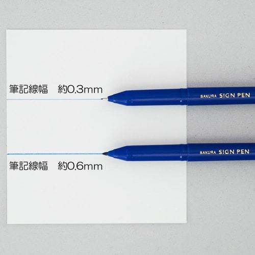 Sakura Crepas water-based felt pen fine point blue 10 pieces WK-S#36-10