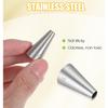 Round Piping Tips, 7 Pcs Small Piping Tips Stainless Steel for Baking, Decorating, Frosting, Icing (7 Sizes)