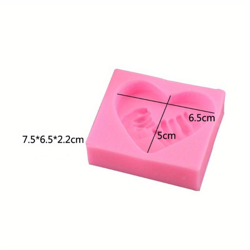 3D Love Heart Shaped Silicone Soap Mold DIY Cake Candel Chocolate Soap Mold Mould Fondant Sugar Art Tools for Soap Making