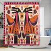 Vibrant Folk Art Shower Curtain - Colorful Bird & Floral Designs for Unique Bathroom Décor, Waterproof, Easy Care & Joyful