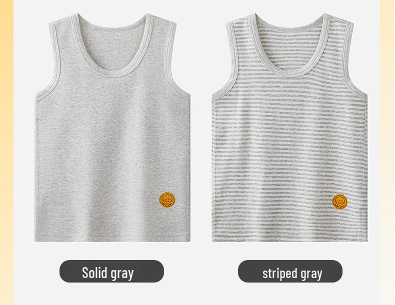 Colete térmico infantil de algodão - Camada base quente para crianças, ideal para outono/inverno.