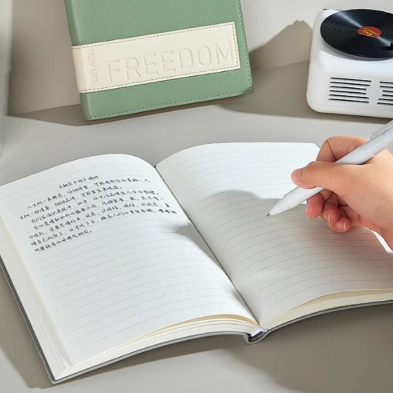 A5 Soft Pu Leather Freedom Notebooks and Journals Business Office Lined Notepad To Do List Plan Notebook School Stationery