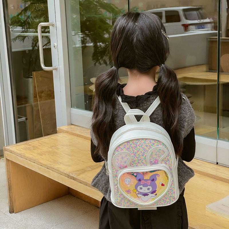 Cartoon Anime Cute Boys And Girls Backpack Kindergarten Baby School Bag Fashion Sequins Children'S Backpack