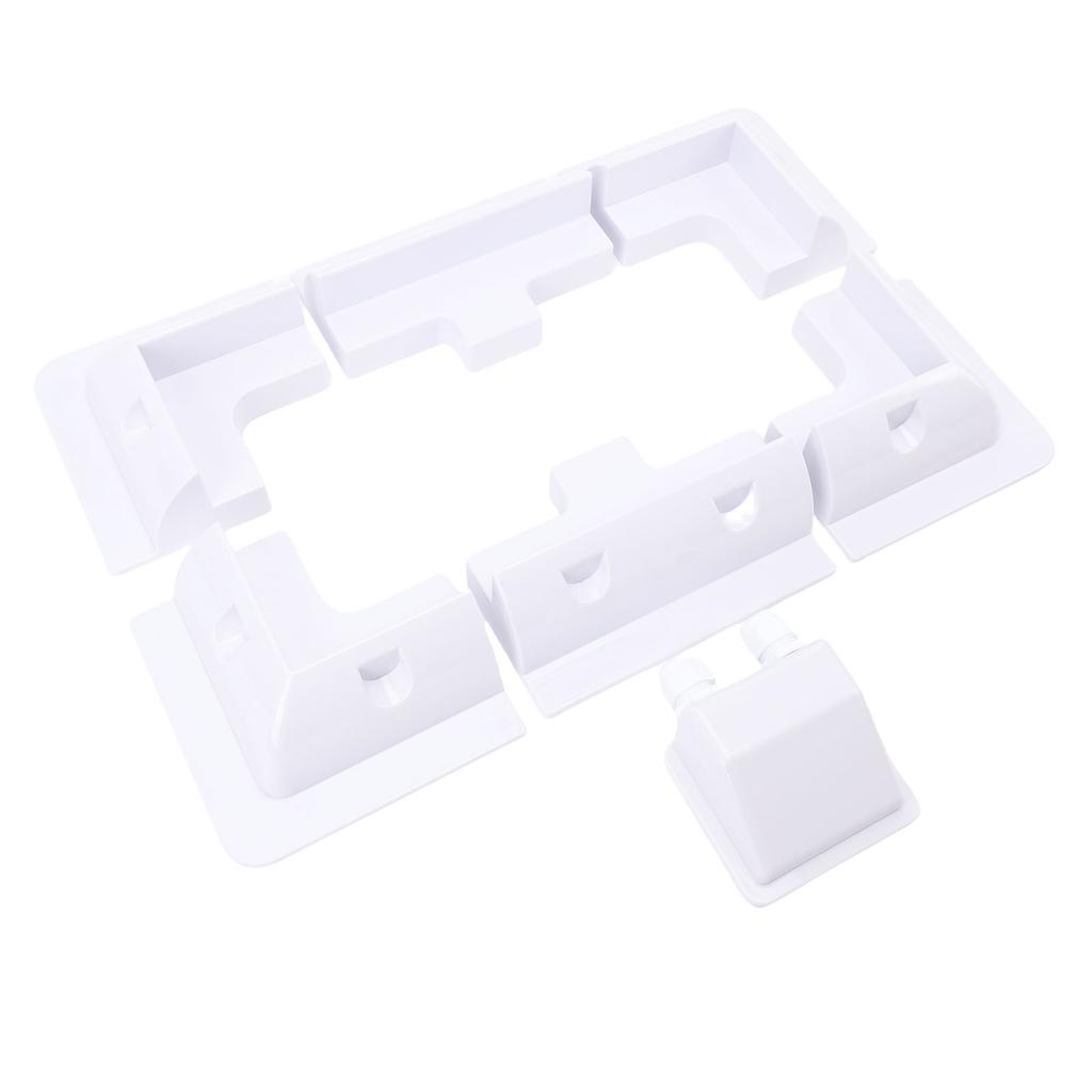 Solar Panel Mount Kit Solar Panel ABS Corner Brackets Dual Hole Junction Box Easy To Install Wear Resist Widely Used for RVs