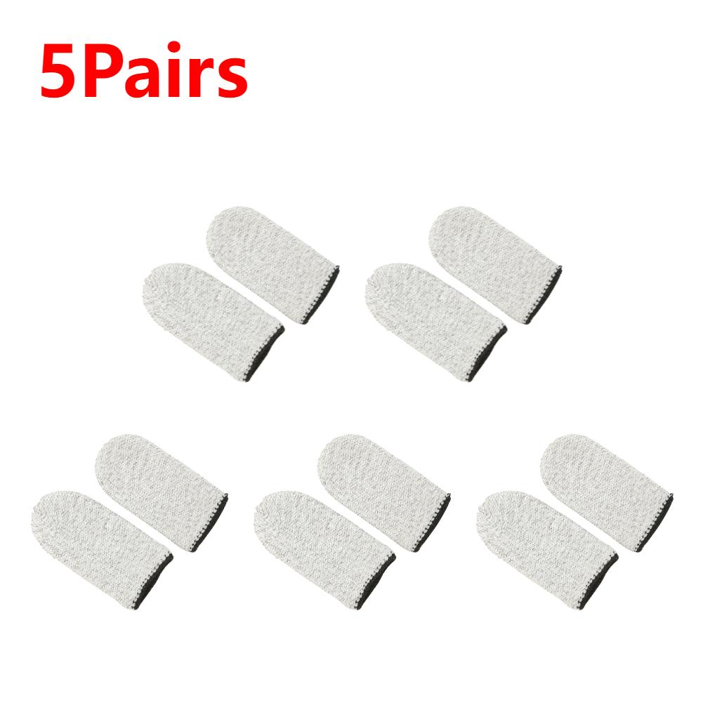 10-1Pair Gaming Finger Cover Game Controller Suitable For PUBG LOL Anti Sweat Scratch Touch Screen Game Finger Thumb Cover Glove