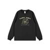 Trendy Korean Cartoon Print Long Sleeve T-Shirt - Pure Cotton, Loose Fit