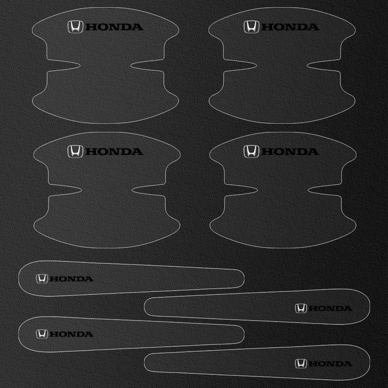 

8 шт. Прозрачная защитная наклейка на чашу ручки двери автомобиля для Honda Civci CRV Odyssey Accord Mugen Prelude FIT City CRZ CRX honda
