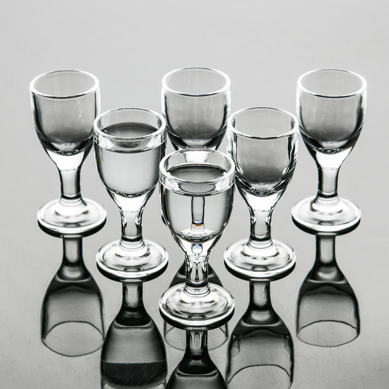 Shot Glass Transparent Baijiu Cup Exquisite Small Wine Glass Bar Foreign Wine Glass Chinese Style Vodka Glass Home Accessories