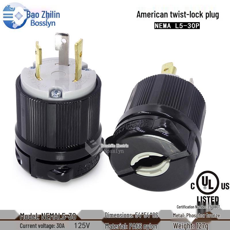 L6-30P American Standard Generator Power Plug 90A Connector Plug
