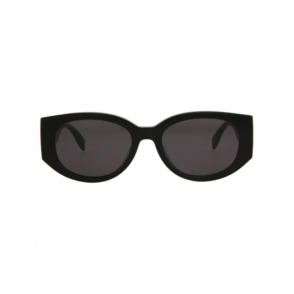 

Alexander McQueen Солнцезащитные очки в круглой оправе из ацетата черные черные серые