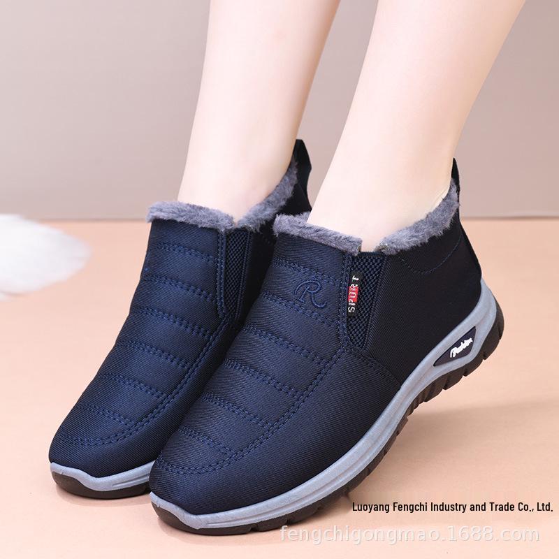 

TEMU Унисекс Хлопковые Зимние Ботинки: Теплый, на флисовой подкладке, Идеально подходит для людей среднего и пожилого возраста 46