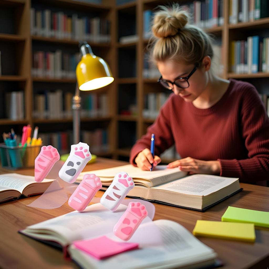 1 Pcs Cute Cat Claw Correction Tape White Out Corrector Correction Supplies Student Stationery School Office Supply (Color Random) Correction Tape