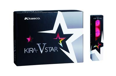 Kasco KIRA STAR V Golf Optimal Head 1 Core 1 Cover Balls, Unisex, Pink, Speed 25-45, 2-Piece Ball +
