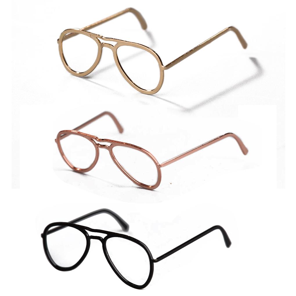 Spectacle Frames Useful Portable Eyewear Supply Light Weight Metal Children Glasses Framework for Doll Puppet Store Shop