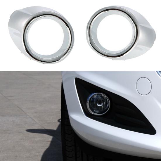 1 Pair Electroplating Fog Light Cover Frame 8A61-15A223-CB5SM3 for Ford Fiesta 09-13