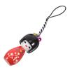 SAFIGLE Kimono Japanese Style Pendant with Daruma and Kokeshi Doll Wooden Bag Japanese Hanging Stylish Cute for Sushi Restaurants or Bag Decoration