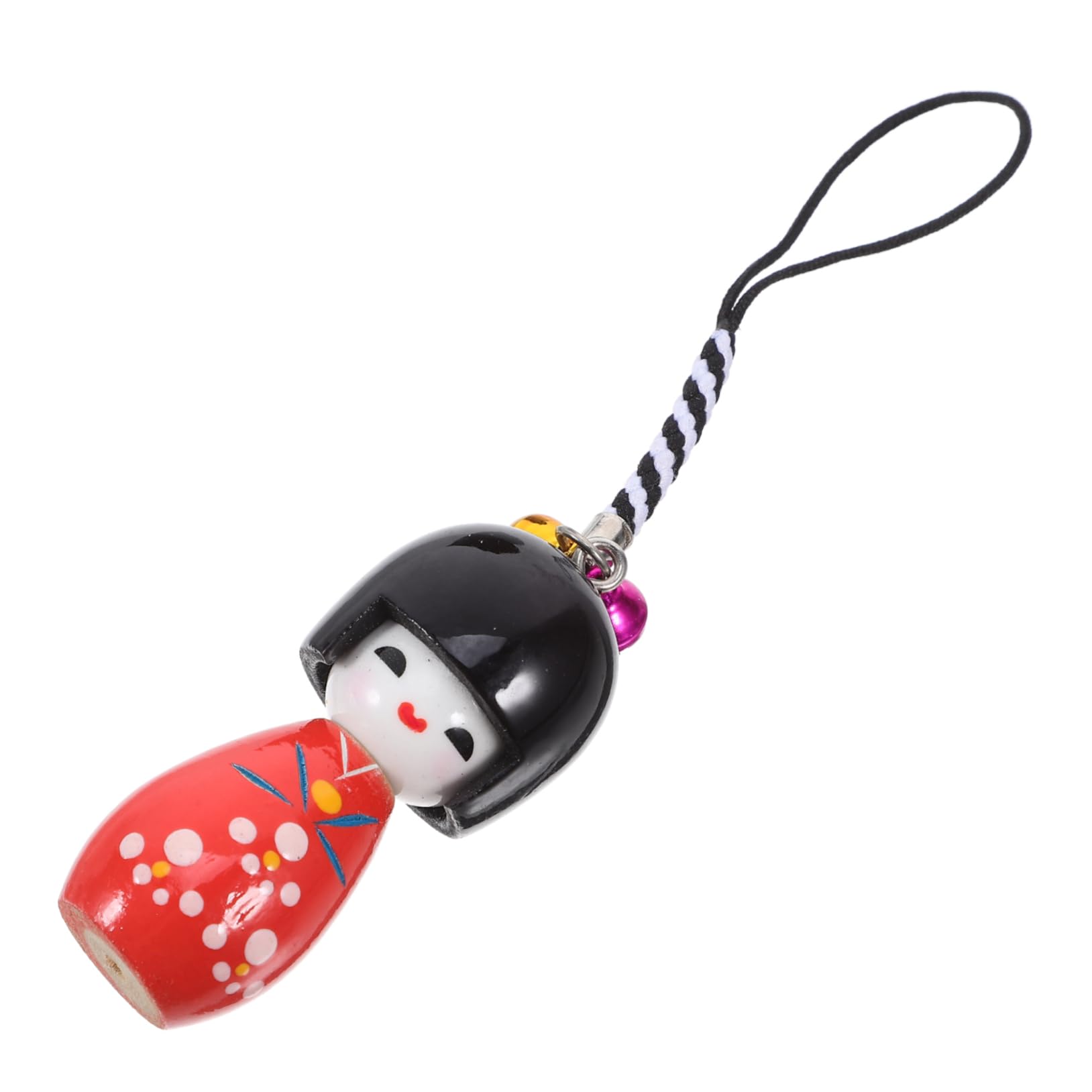 

SAFIGLE Кулон в японском стиле кимоно с куклой Дарума и Кокеши, деревянная сумка, японский подвесной, стильный, милый, для суши-ресторанов или украшения сумки