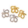 Elegant Knot Weave Gold/Silver Plated Alloy Studs Earrings for Women Fashion Ear Accessories Personality Party Jewelry