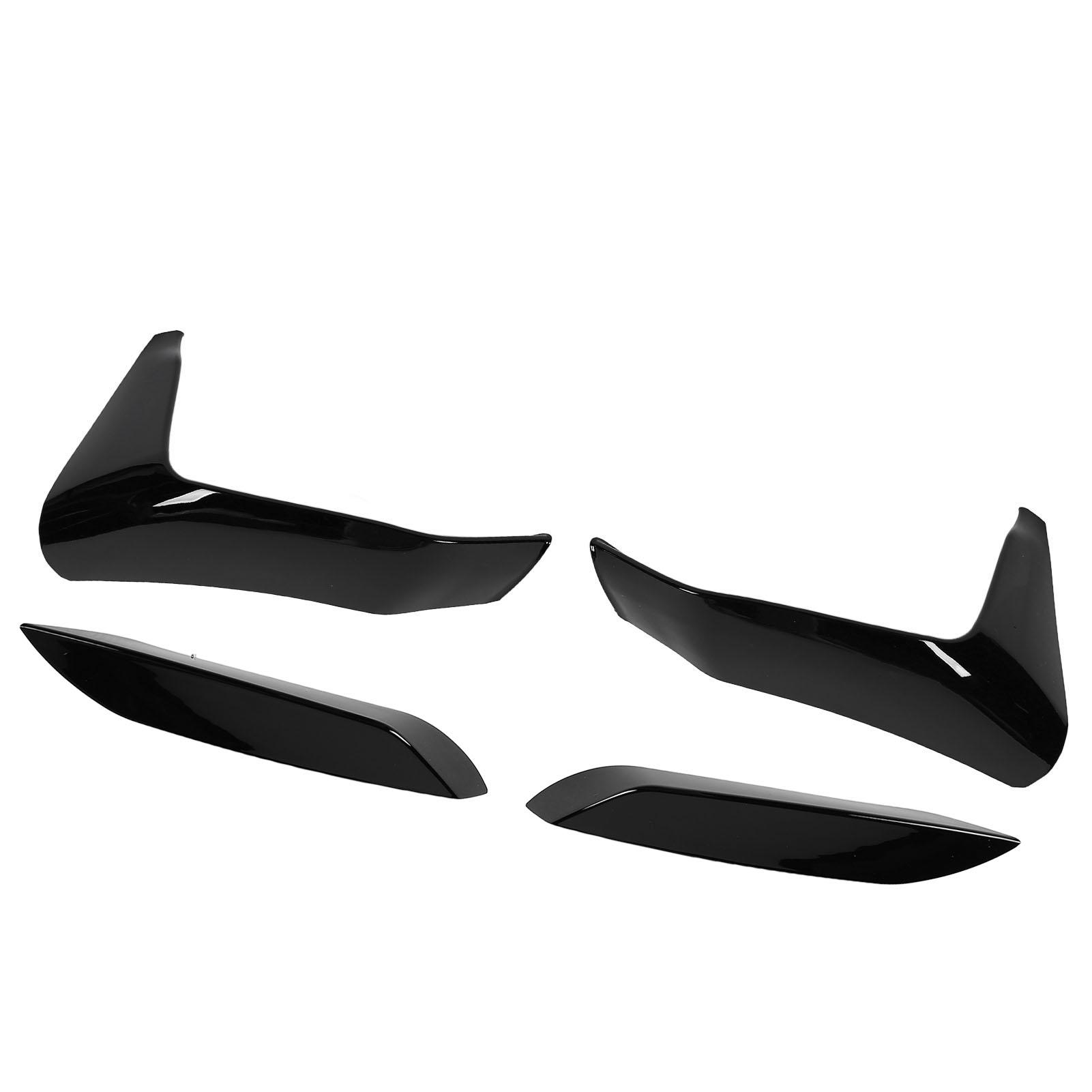 

4Pcs Front Bumper Grille Fog Light Spoiler Set ABS Improve Sporty Apprance Front Bumper Splitter for F80 F82 F8 4