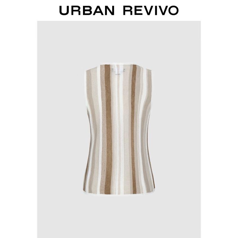 

UR Women s Striped Textured Sleeveless Knit Top XS