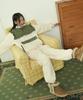 SWEET BITTER [Women] Ruffle Fleece Pants_Khaki
