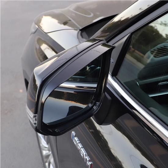 For Toyota RAV4 -2024 Bright Black Mirror Rain Eyebrow Cover