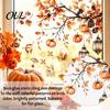 Static Window Decals of Forest Animals Autumn Sticker with Cute & Maple Leaves, Removable Harvest Pastoral Theme Art Festival Clings, Waterproof
