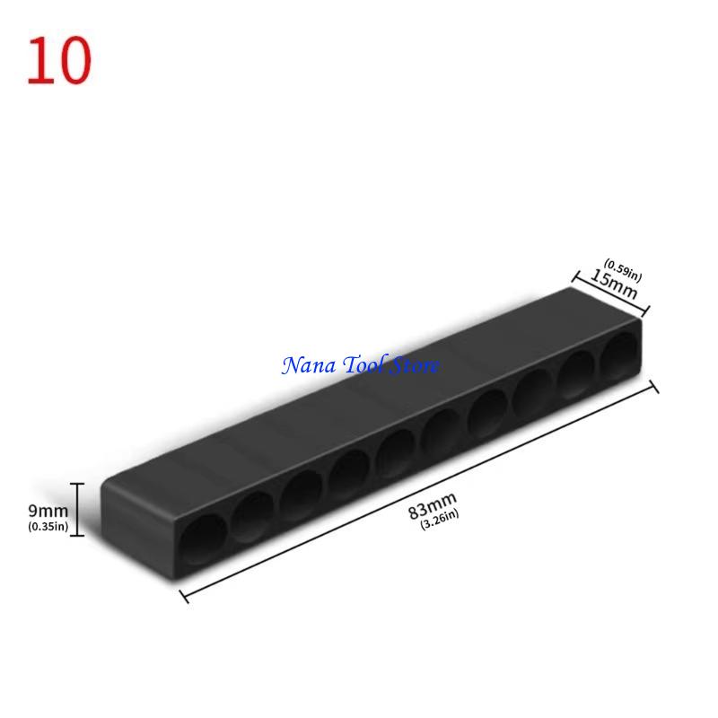 31GJ Multifunctional 6.35mm 1/4" Driver Accessory Container Clear Storage Solution Suitable For Mechanics And DIY Enthusiasts