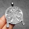 Viking Tree Raven Men Necklaces Stainless Steel Pendant Chain Women Punk Fashion Jewelry New in Accessories Gifts