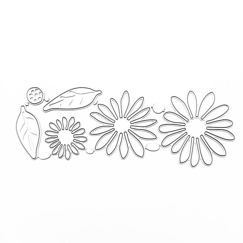 Chrysanthemum Flower Metal Cutting Dies Embossing Stencils-for DIY Scrapbooking Photo Cards-Decor