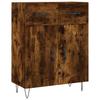 Cabinet Smoked Oak 69.5x34x180 Cm Engineered Wood