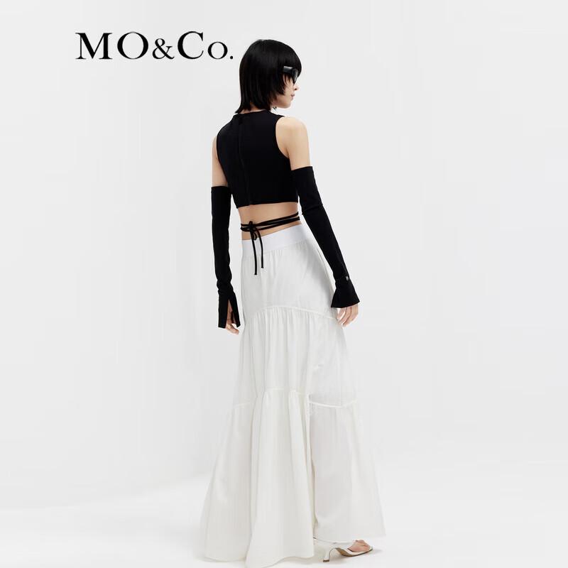 MO&Co. Cooling Tiered Maxi Skirt