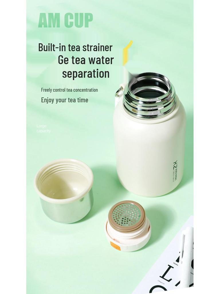 316 Stainless Steel Wide-Body Large Capacity Thermos Cup for Students - Portable and Durable