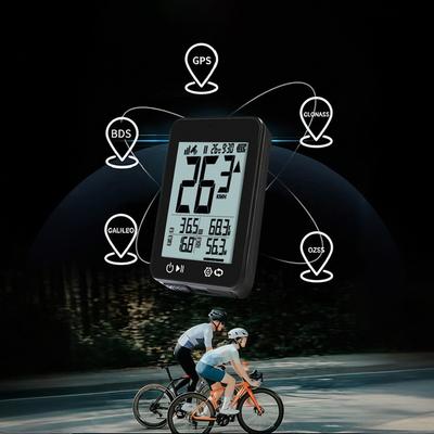 Wireless Bike Computer Speedometer Odometer Stopwatch Waterproof Rechargeable GPS Bicycle Computer Cycling Accessories