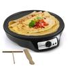 NutriChef Crêpe- en Elektrische Grillplaat NutriChef van 1200 Watt | Anti-aanbak Verwarmde Kookplaat 30 cm | Controle van