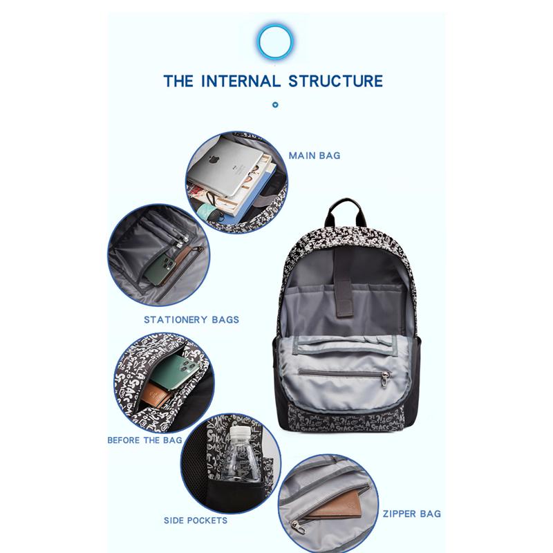 Nieuwe rugzak Rugzak Heren- en damesrugzak Studentenrugzak Zakelijk Rugzak met grote capaciteit