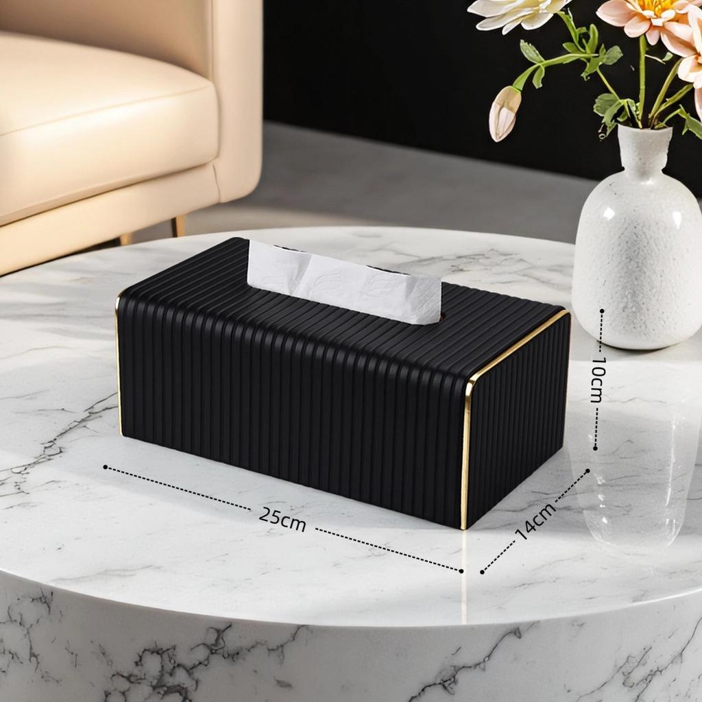 Hochwertige große Leder-Taschentuchbox für Wohnzimmer, Hotel, Büro und Besprechungsraum – Luxuriöser Stil.