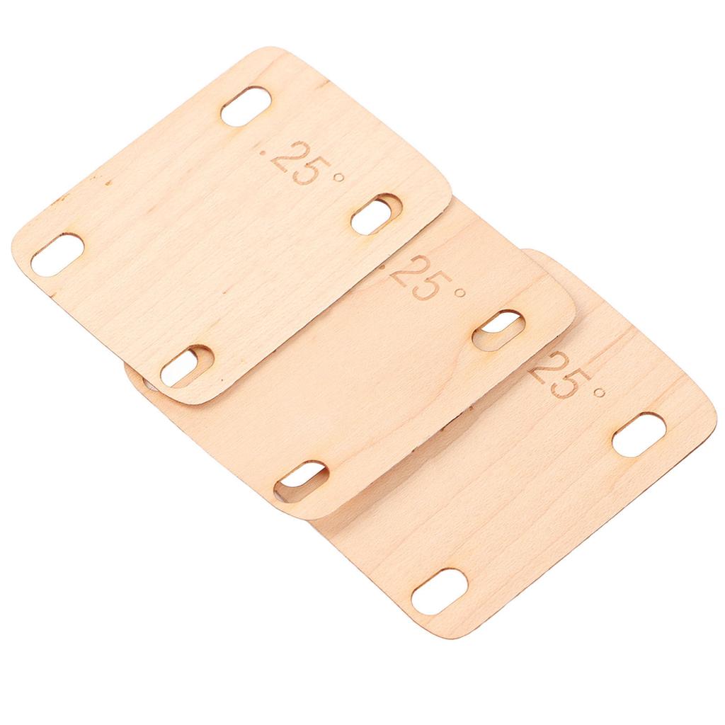 Electric Guitar Neck Shim Maple Wood Neck Shim Spacer Instrument Accessory for Replacement 3pcs
