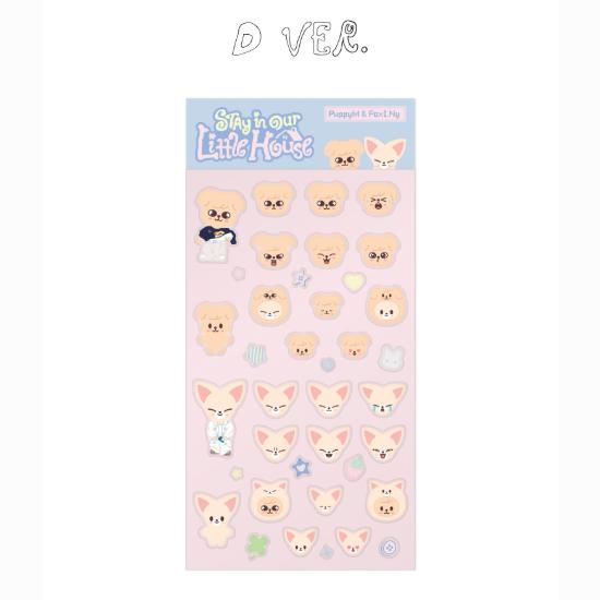 Vorbestellung Stray Kids 6. Fanmeeting Stay in Our Little House SKZOO 3D-Aufkleber